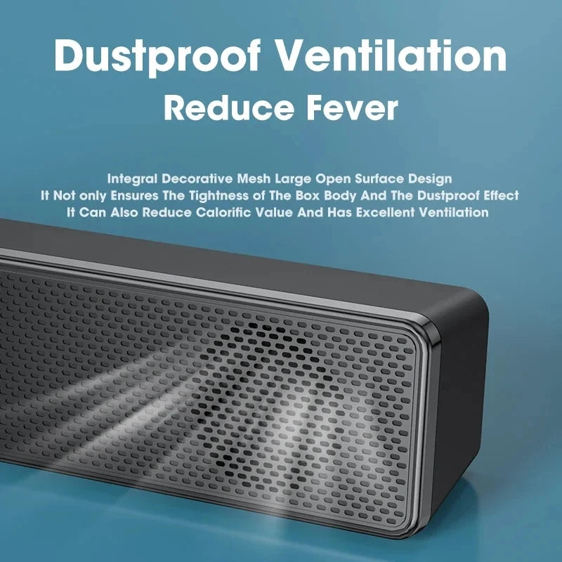 Soundbar Bluetooth Wireless Per Computer PC TV Laptop Desktop Altoparlante Portatile Musica Sistema Audio Caixa De Som