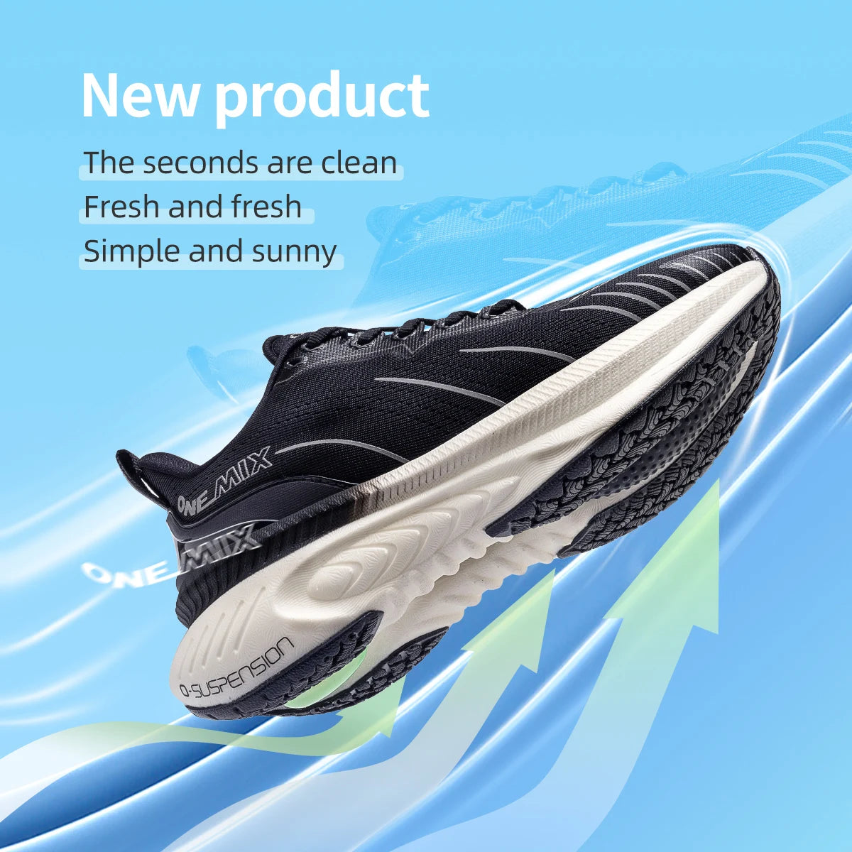 ONEMIX 21608A Scarpe Trail Da Uomo Blu Antiscivolo Scarpe Sportive Invernali Calde Per Allenamento All'Aperto