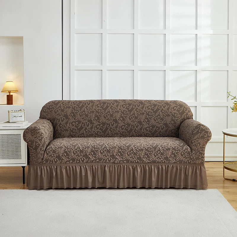 Fodera Divano A Fiori Stile Europeo Jacquard Copridivano Antiscivolo Protezione Per Mobili Soggiorno Decorazioni Casa