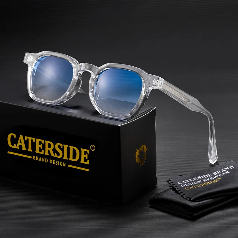 CaterSide Occhiali Da Sole Punk Unisex Con Montatura Quadrata Design Personalizzato Per Viaggi E Feste
