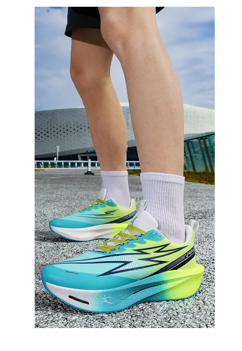 Scarpe sportive da uomo Scarpe da corsa con piastra in carbonio Scarpe da ginnastica da maratona maschili Scarpe da allenamento per atletica ammortizzanti da corsa per donna