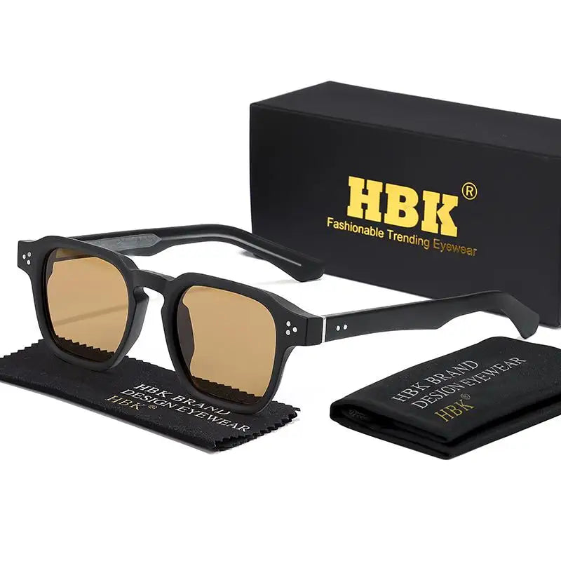 HBK Occhiali Da Sole Uomo Vintage Square Gradient UV400 Sport Outdoor Festa Vacanze Viaggi Guida