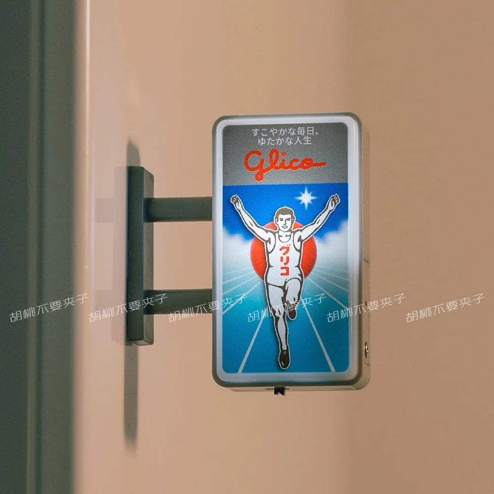 Magnete Frigo Decorativo Adesivo Insegna Luminosa Dotonbori Glico 711 Lake Kawaguchi Ko Lawson Store Foto Spot