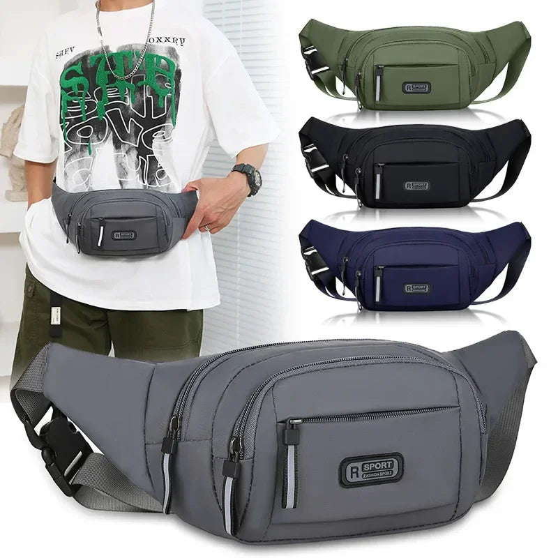 Marsupio Da Uomo In Tela Ultra Sottile Antifurto Per Corsa All Aperto Unisex Sportivo