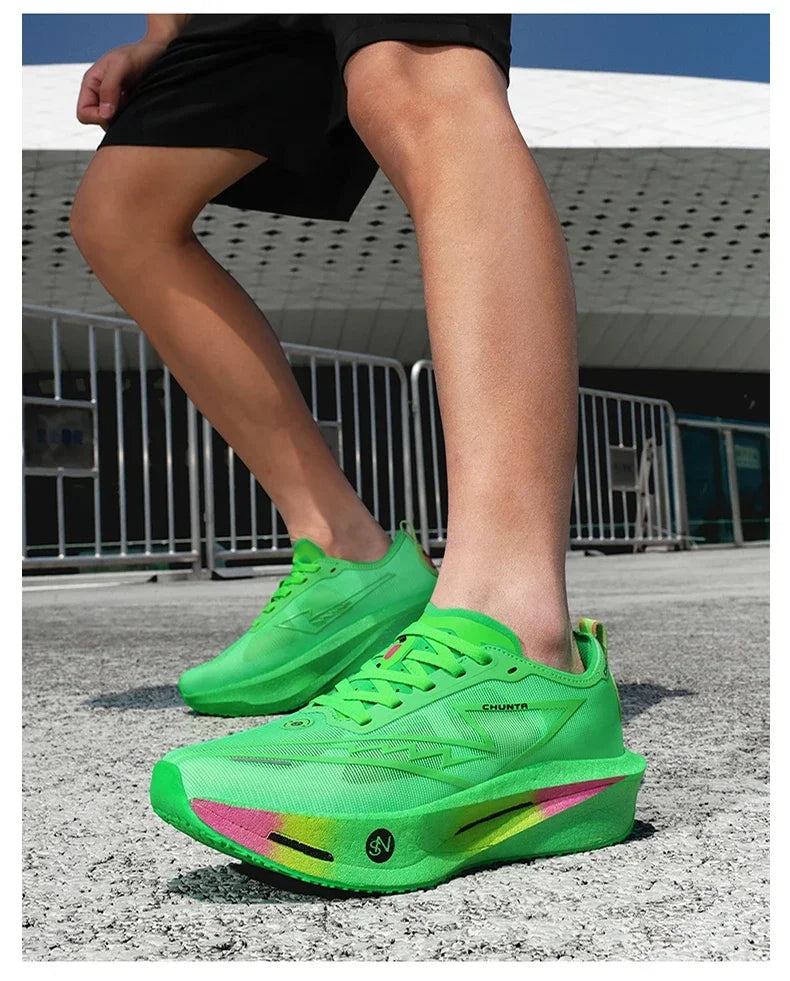 Scarpe Da Corsa Con Piastra In Carbonio Leggere Traspiranti Per Maratona Uomo E Donna Scarpe Atletiche Confortevoli