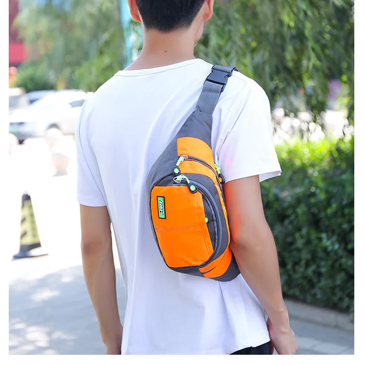 Marsupio Da Viaggio Impermeabile Con Cerniera Borsa A Tracolla Unisex Capacità Regolabile In Nylon