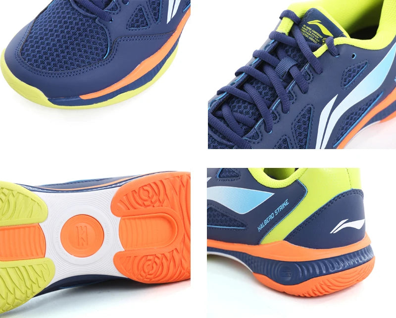 Li Ning Halberd Strike Scarpe Da Badminton Traspiranti Unisex AYTV021 Scarpe Da Allenamento Comfort Uomo Donna