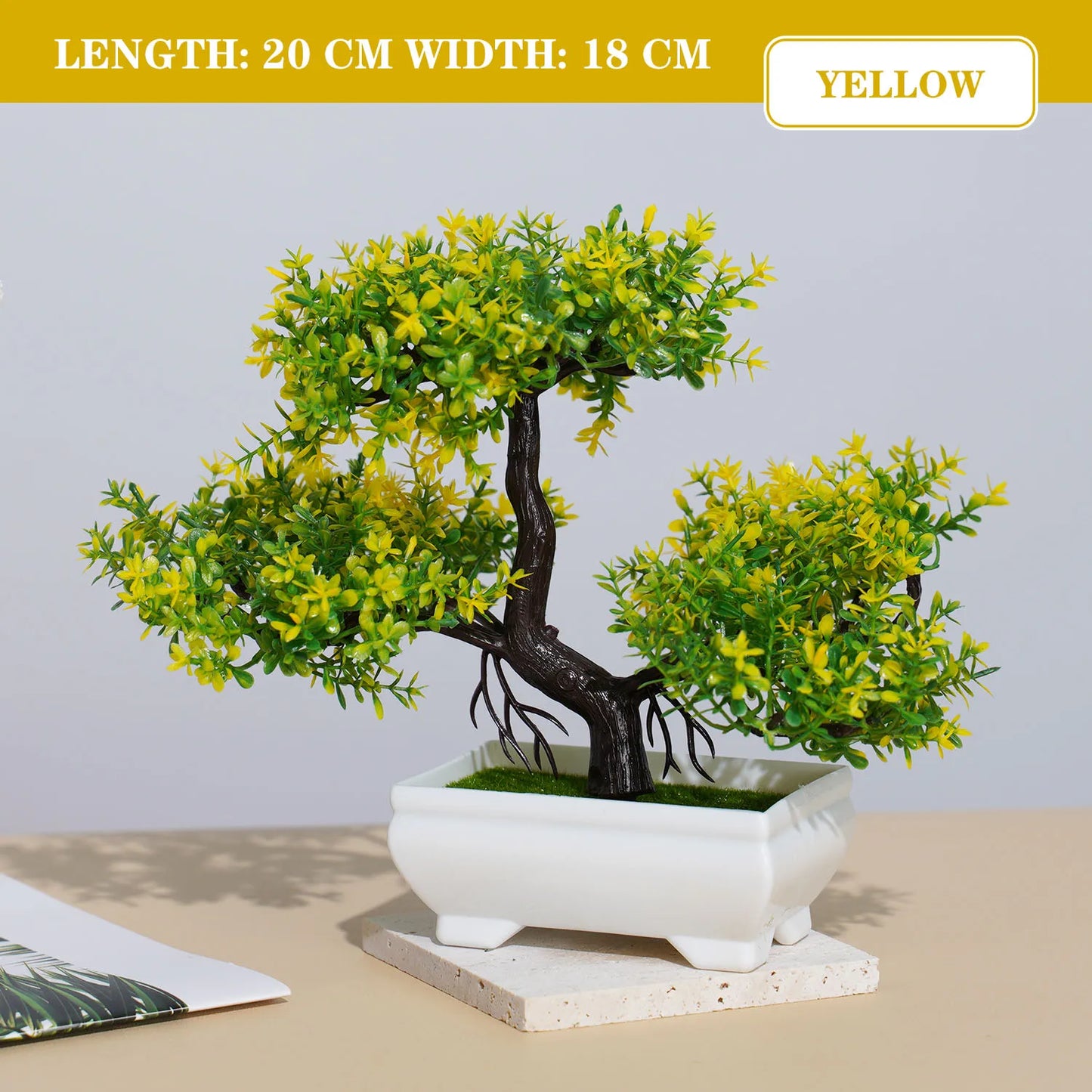 Piante Artificiali Bonsai Piccolo in Vaso Decorazioni per Casa Hotel Giardino Tavolo Fiore Finto