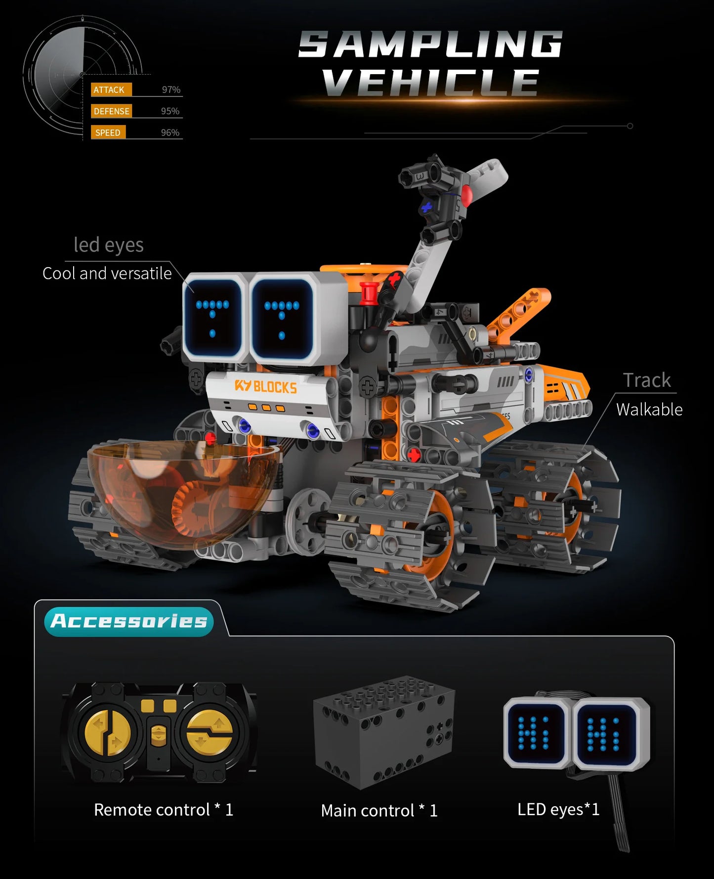 Robot Trasformabile 5 In 1 Con Display Digitale Telecomandato Per Bambini Regalo Ideale