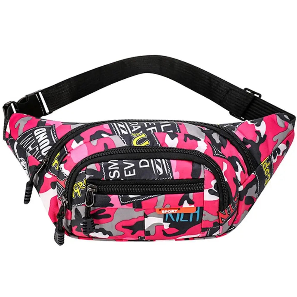 Marsupio Impermeabile Da Esterno In Tela Alta Capacità Stile Coreano Per Sport All Aperto Banana Bag Uomo Donna
