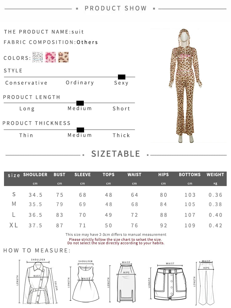 Sisterlinda Junior Tuta Alla Caviglia Leopardo Con Pantaloni Svasati High Street K24S50103