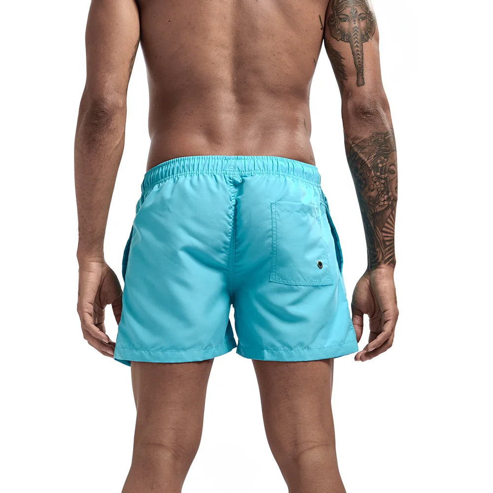 Pantaloncini da Bagno da Uomo da Surf ad Asciugatura Rapida Traspiranti con Coulisse e Tasche per Spiaggia Estiva