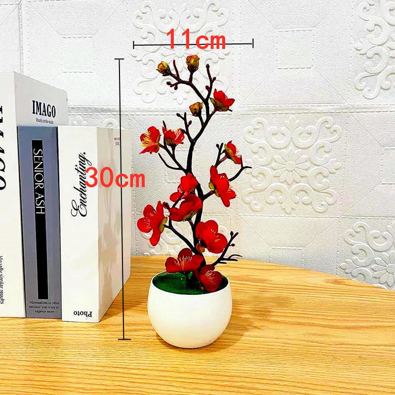 Prugna Vaso Di Fiori Finti In Plastica Artificiale Per Casa Ufficio Ornamenti Da Tavolo Decorazione Per Festa Di Nozze