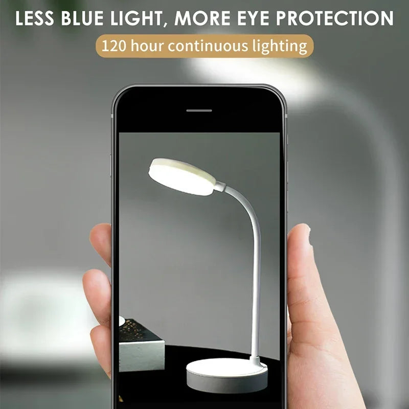 Lampada Da Scrivania LED Flessibile Con Dimmer A Tre Livelli USB Luce Bianca Calda Per Casa Ufficio Studio