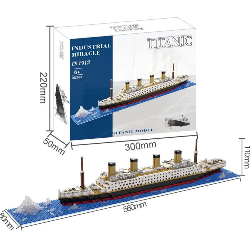 Oltre 4000 Pezzi Titanic Modello Nave Da Crociera Blocchi Costruzione MOC Barche Giocattoli Da Costruzione Regalo