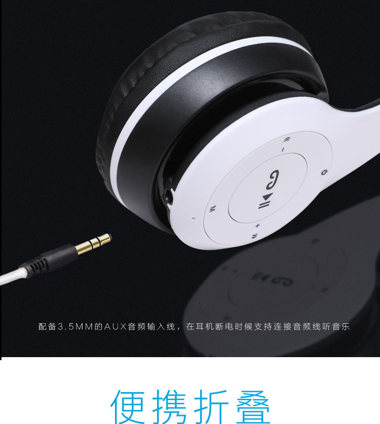 Auricolare Bluetooth P47 5.0 Pieghevole Senza Fili Per Giochi Wireless Compatibile Con iPhone Xiaomi Android