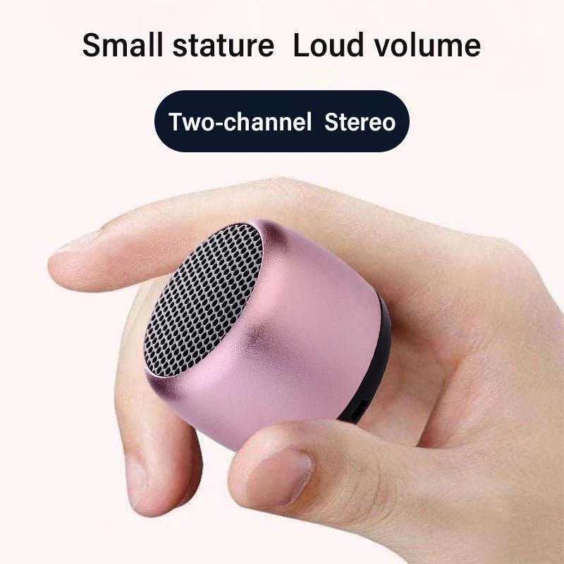 Mini Altoparlante Bluetooth Senza Fili Portatile In Metallo Lettore Musicale Per PC E Smartphone