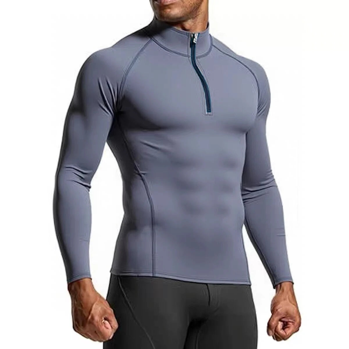 Maglietta Da Uomo A Maniche Lunghe In Compressione Per Palestra Allenamento Corsa Fitness Abbigliamento Sportivo