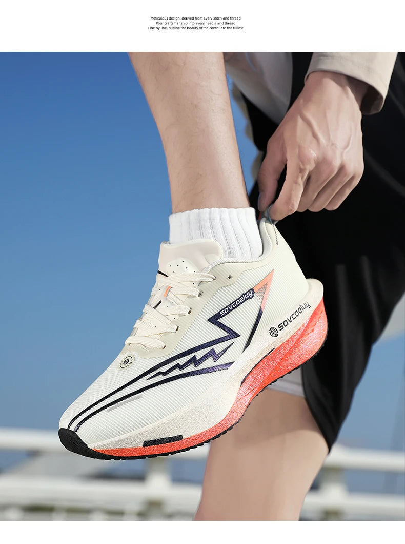 Scarpe Da Corsa Con Piastra In Carbonio Per Maratona Traspiranti Leggere Per Uomo E Donna Comode E Antiscivolo