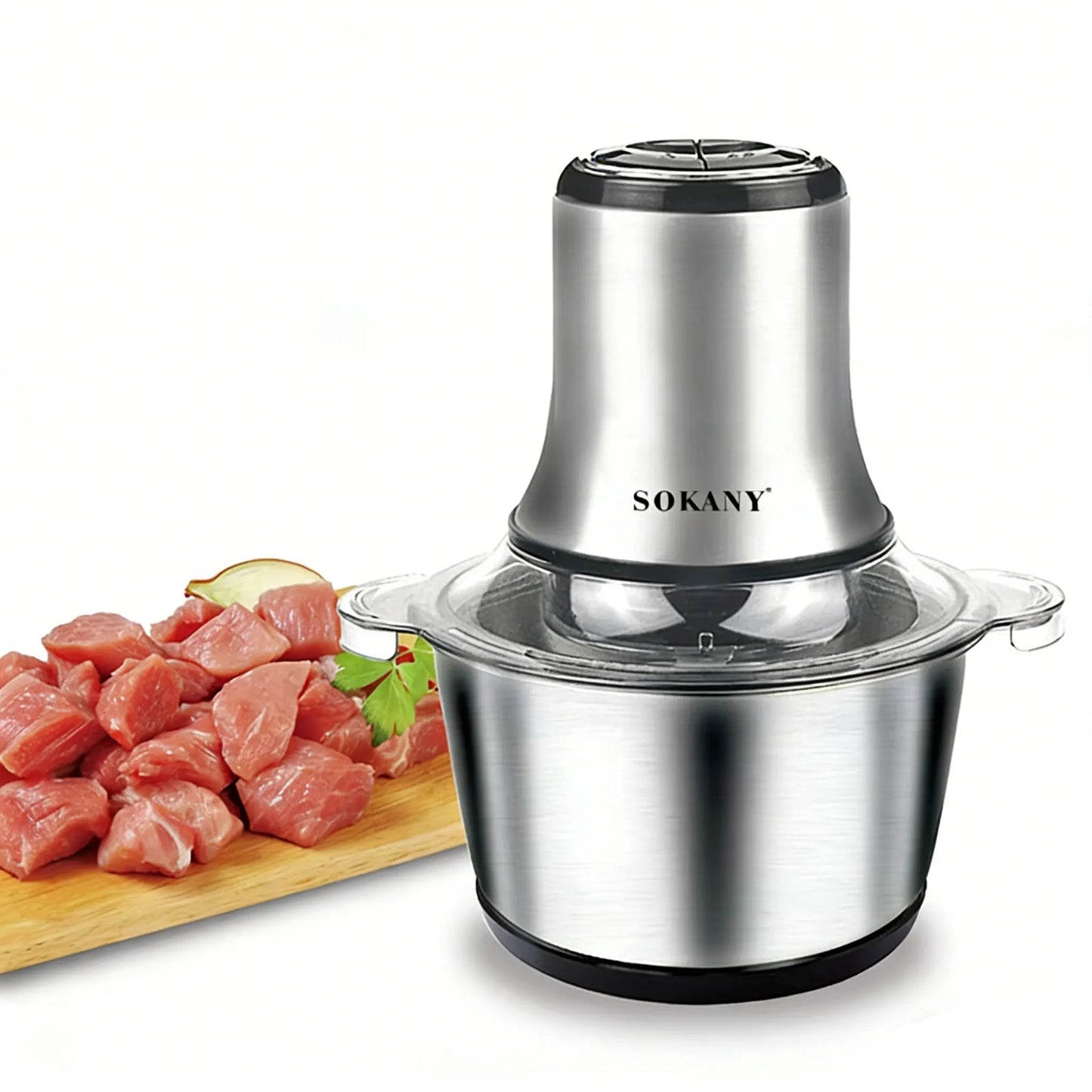 Tritacarne Elettrico 800W 3L Multifunzione Robot Da Cucina In Acciaio Inox Verdure Chopper Affettatrice Macchina Casa