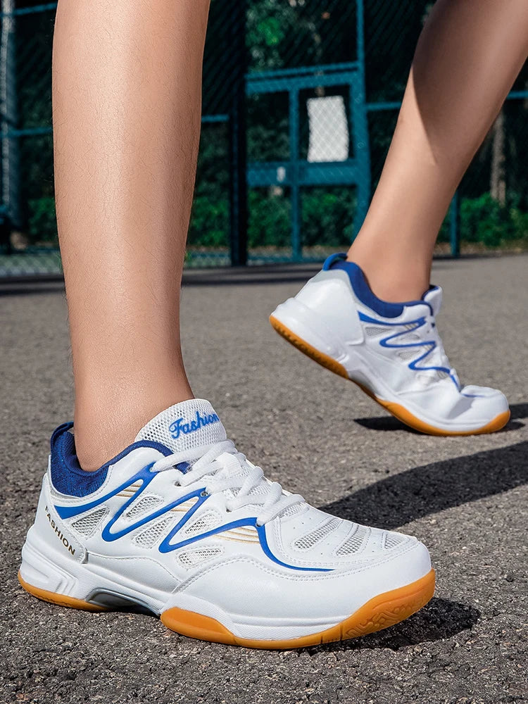 Scarpe Sportive Unisex Antiscivolo Per Ping Pong E Badminton Con Suola Spessa E Lacci