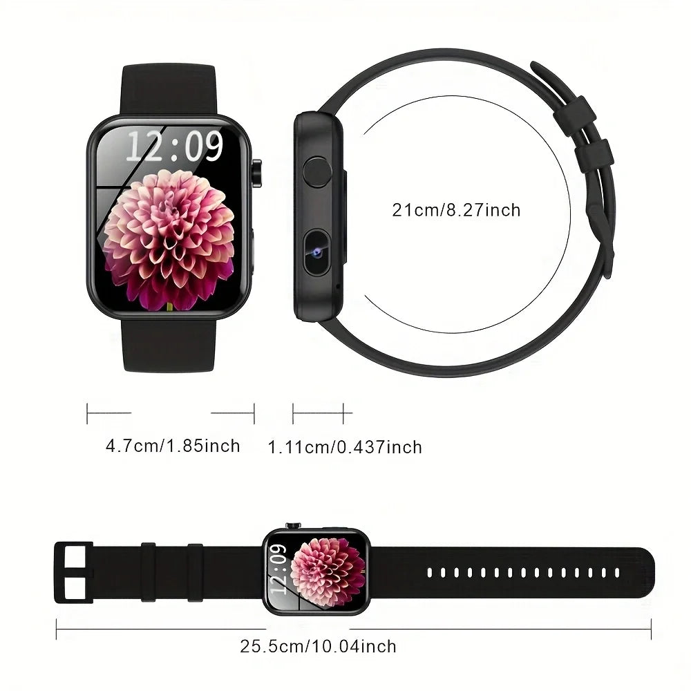 Senbono Smartwatch Con Fotocamera Chiamata Bluetooth Videocitofono Fai Da Te Monitor Battito Cardiaco Sportivo