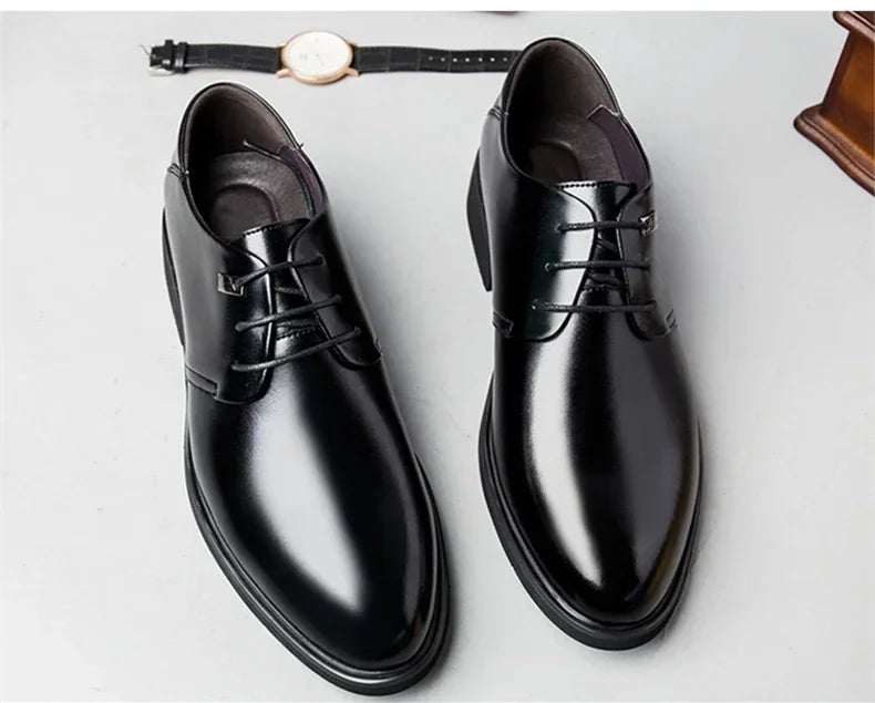 Scarpe Da Uomo Con Aumento Altezza 6 Cm Traspiranti Con Soletta Invisibile Per Uso Quotidiano