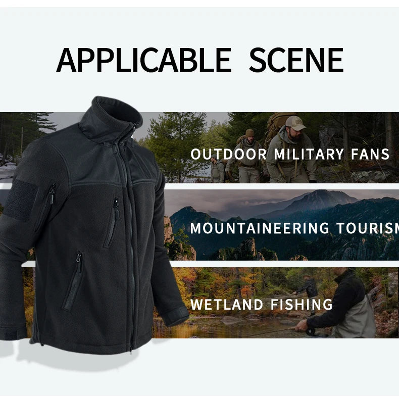 Giacca Invernale Tattica Militare In Pile Caldo Mimetico Cappotto Da Uomo Da Safari Outwear Abbigliamento Outdoor