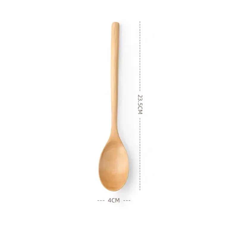 Set Da 2 Cucchiai In Legno Per Zuppe Porridge Cereali E Dessert Utensili Da Cucina Eco Friendly Ergonomici