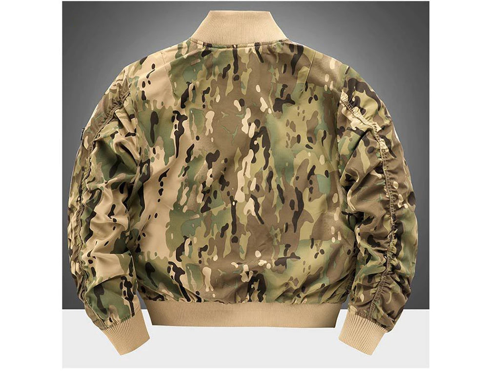 Giubbotti Bomber Da Uomo MA1 Cappotti Con Cerniera Pilota Giacca A Vento Tattica Militare Abbigliamento