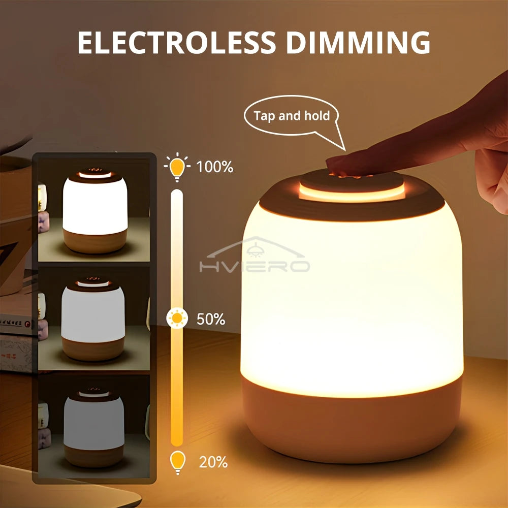 Lampada Da Tavolo Dimmerabile Con Controllo Tocco USB Ricaricabile Luce Notturna Per Camera E Soggiorno Decorazione