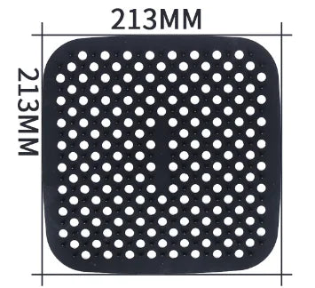 Fodere Quadrate Riutilizzabili Per Friggitrice Ad Aria In Silicone Antiaderenti Per Cottura A Vapore Facili Da Pulire