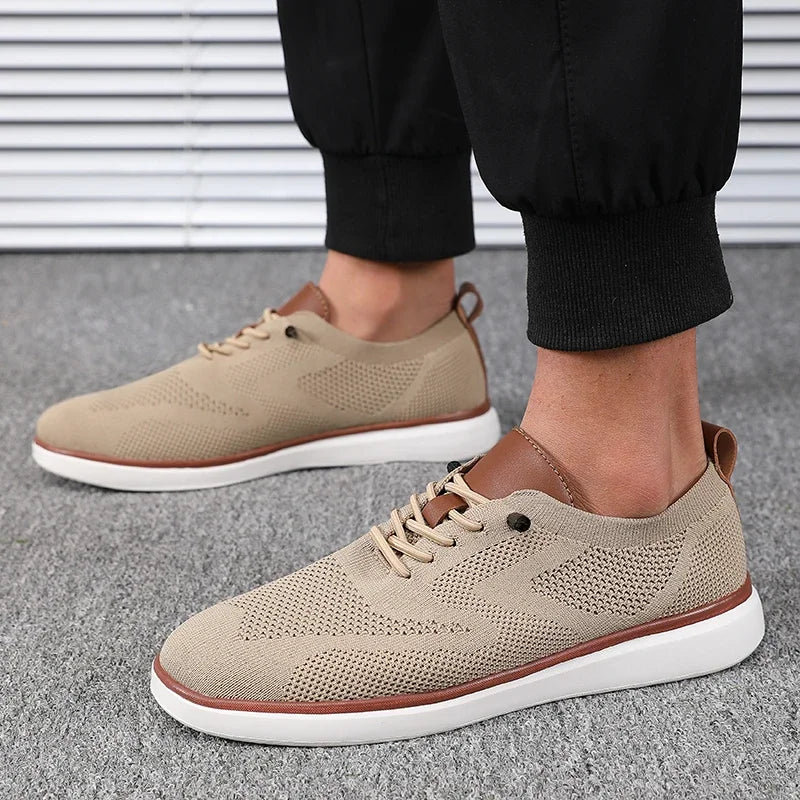 Scarpe Leggere Da Uomo Lavorate A Maglia Comode Per Tutto Il Giorno Con Vestibilità Eccellente Per Trekking Quotidiano