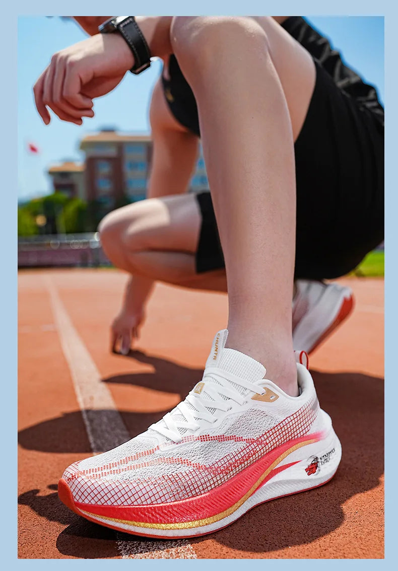 Scarpe Da Corsa Ultra Leggere E Traspiranti Con Piastra In Carbonio Per Uomo E Donna Da Competizione Comode Elastiche