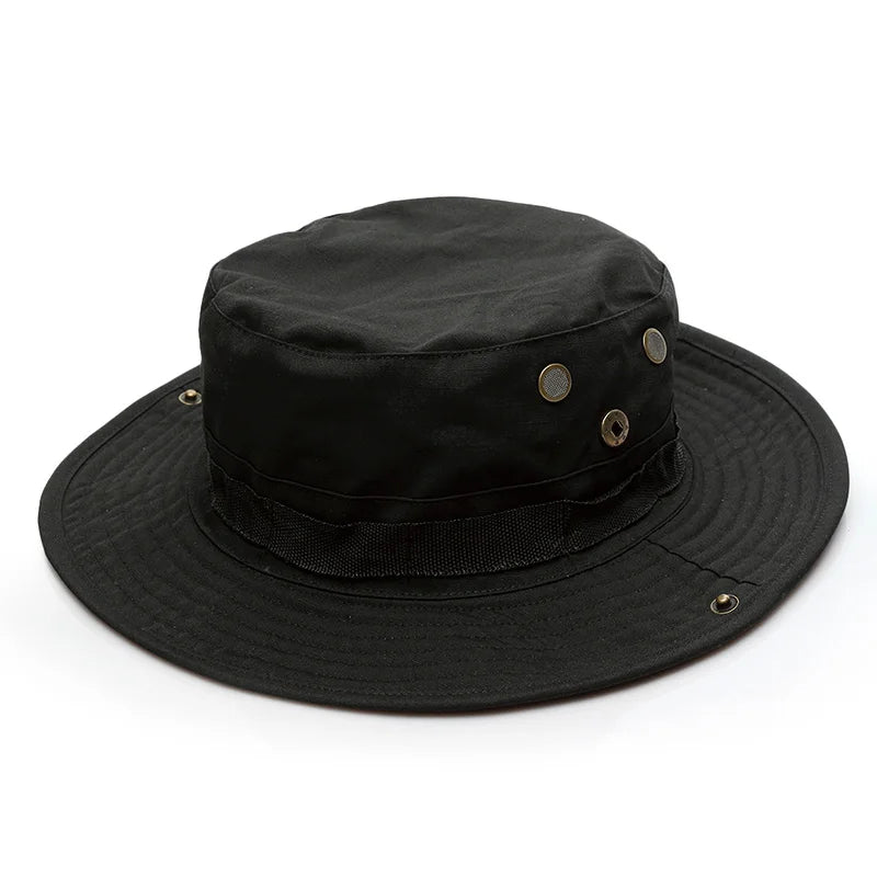 Cappello Boonie Da Pescatore Camouflage All Aperto Protezione Solare Per Esterni Caccia Escursionismo Arrampicata AF056