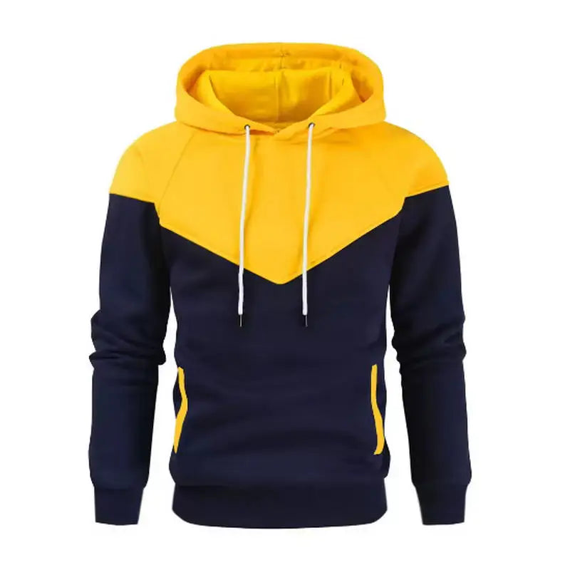Felpa Con Cappuccio Da Uomo In Tinta Unita In Pile Caldo Streetwear Casual Allentata Traspirante Con Cappuccio Di Marca