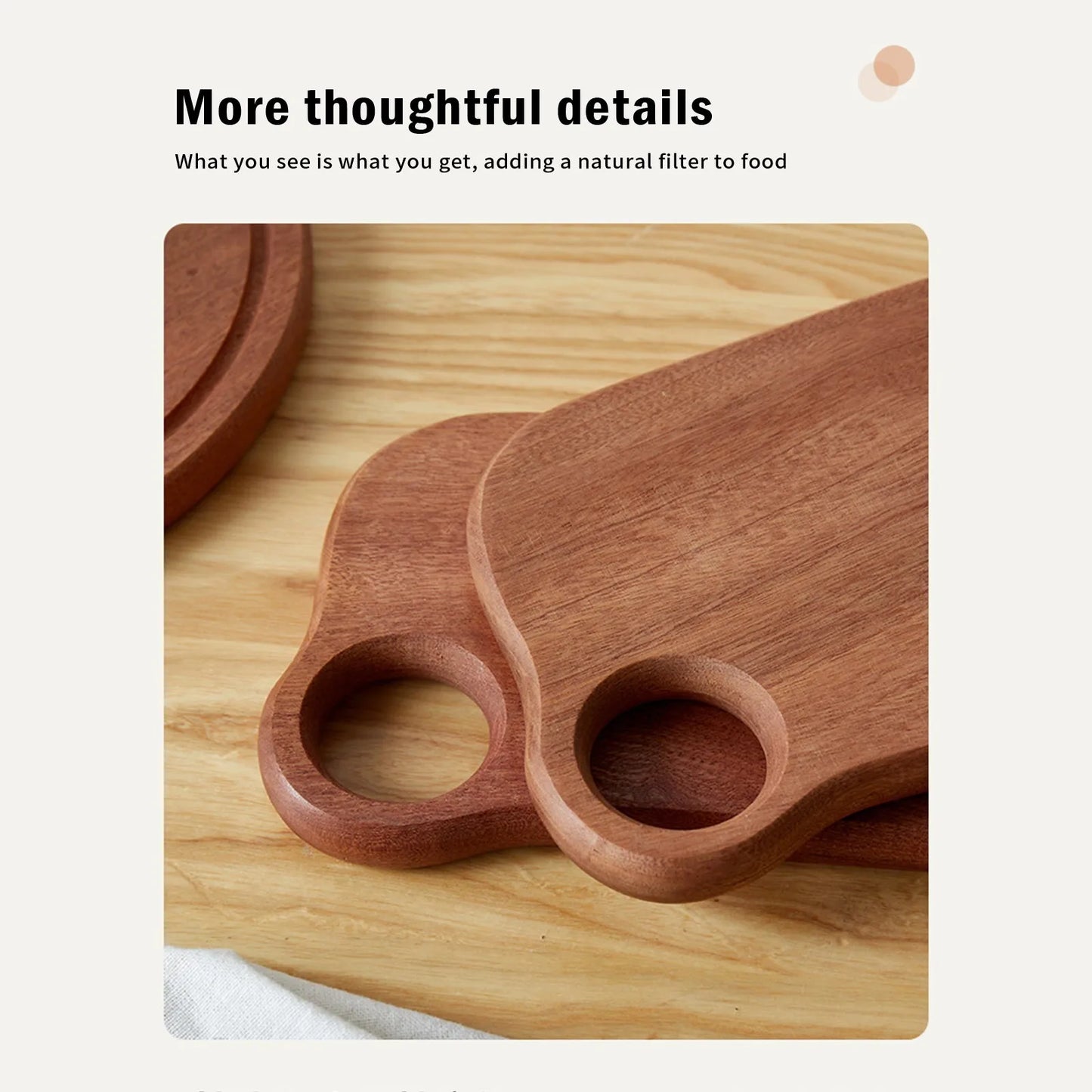 Tagliere In Legno Intagliato Rotondo Per Frutta E Bistecche Piatto Da Pranzo Per Bambini