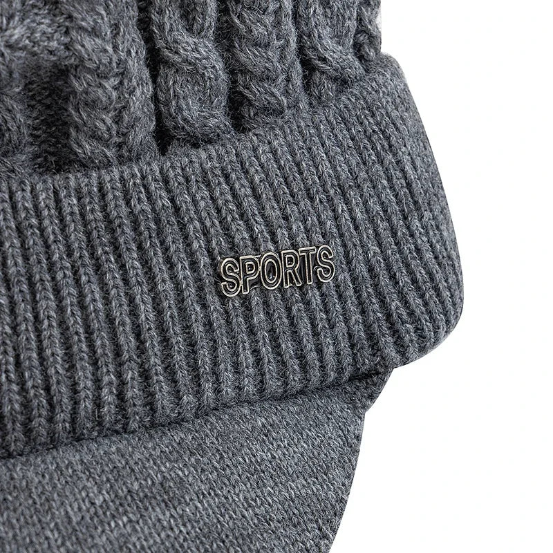 Cappello Invernale Unisex Caldo Con Bordo Foderato In Pelliccia Sportivo Per Uomo Donna Lavorato A Maglia All Aperto
