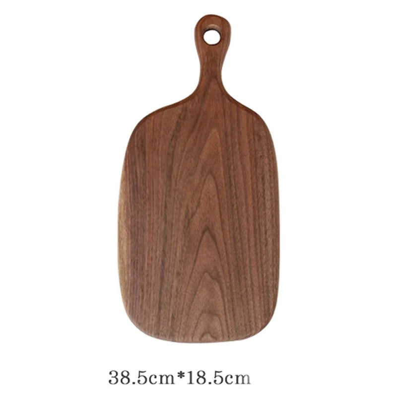 Tagliere Da Cucina In Noce Nera Rettangolare Senza Vernice In Legno Piatto Per Pizza Sushi Pane Vassoio Ecologico