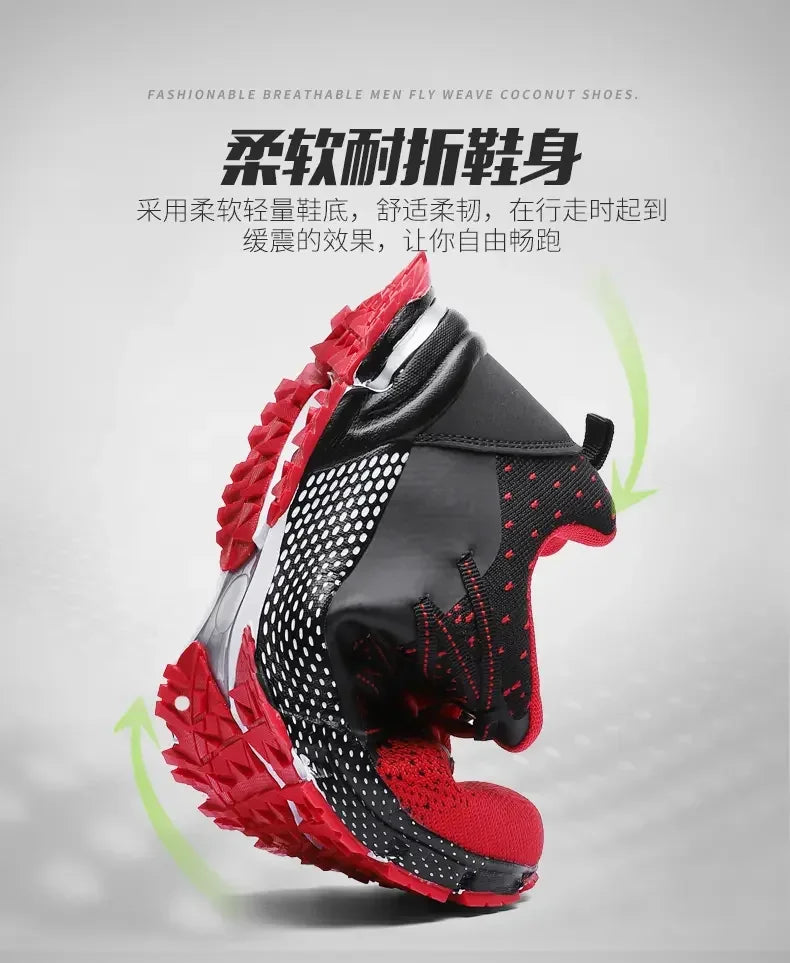 Scarpe Sportive Da Corsa Traspiranti In Mesh Con Suola Spessa Bianco Nero Coreane Per Giovani Passeggio Primavera Estate