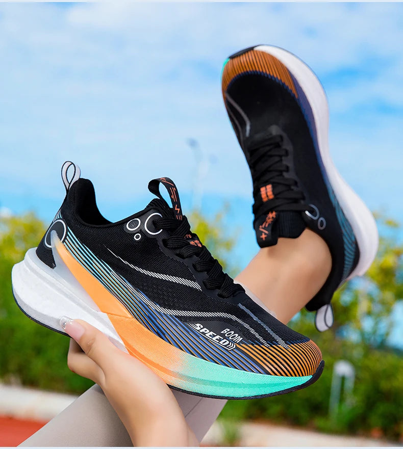 Scarpe Da Corsa Professionali Per Maratona In Carbonio Unisex Ultraleggere Con Assorbimento Degli Urti E Supporto Stabile