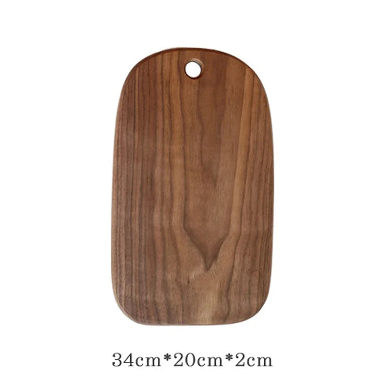 Tagliere Da Cucina In Noce Nera Rettangolare Senza Vernice In Legno Piatto Per Pizza Sushi Pane Vassoio Ecologico