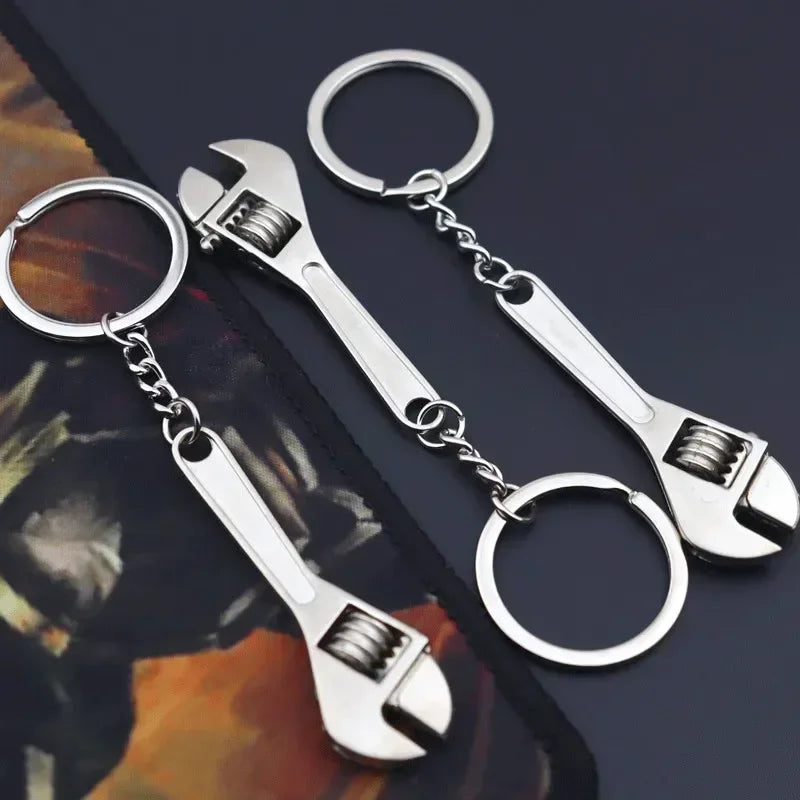 Portachiavi Mini Strumento Apertura Chiave Da Uomo Argento Elegante Regalo Ideale Gioielli S153