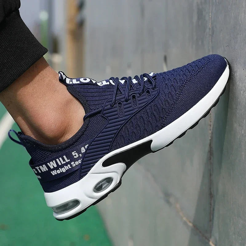 Scarpe sportive da uomo con suola spessa con design alla moda Scarpe comode e traspiranti Scarpe da trekking all'aperto Zapatillas Hombre De Segu
