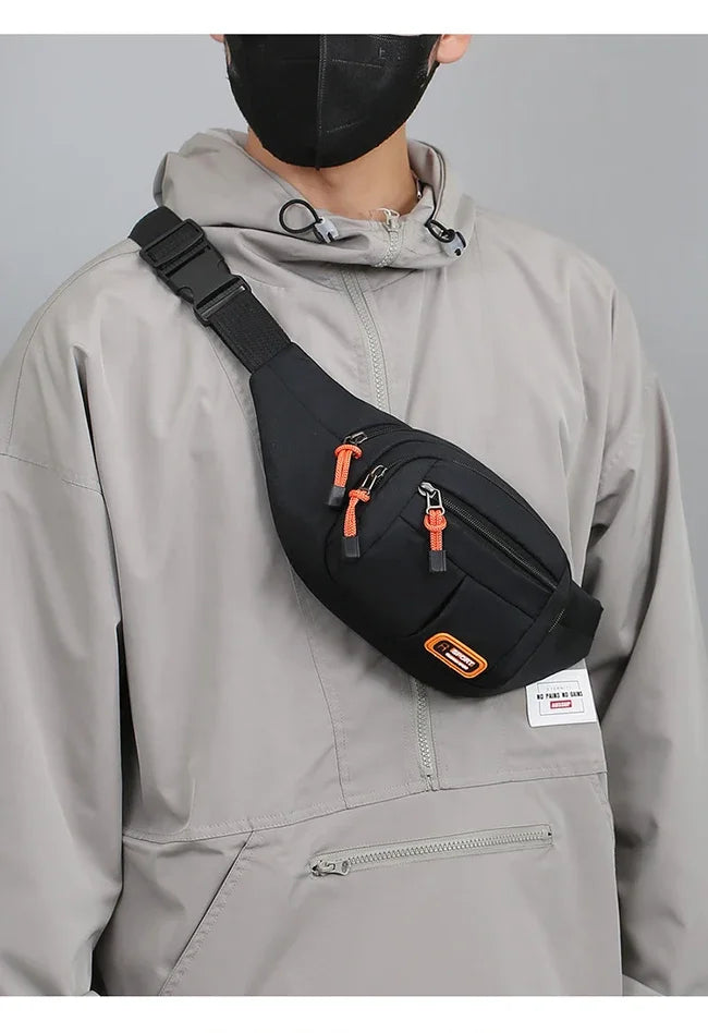 Marsupio Impermeabile Oxford Unisex Grande Capacità Cintura Porta Oggetti Multifunzionale Resistente All Usura