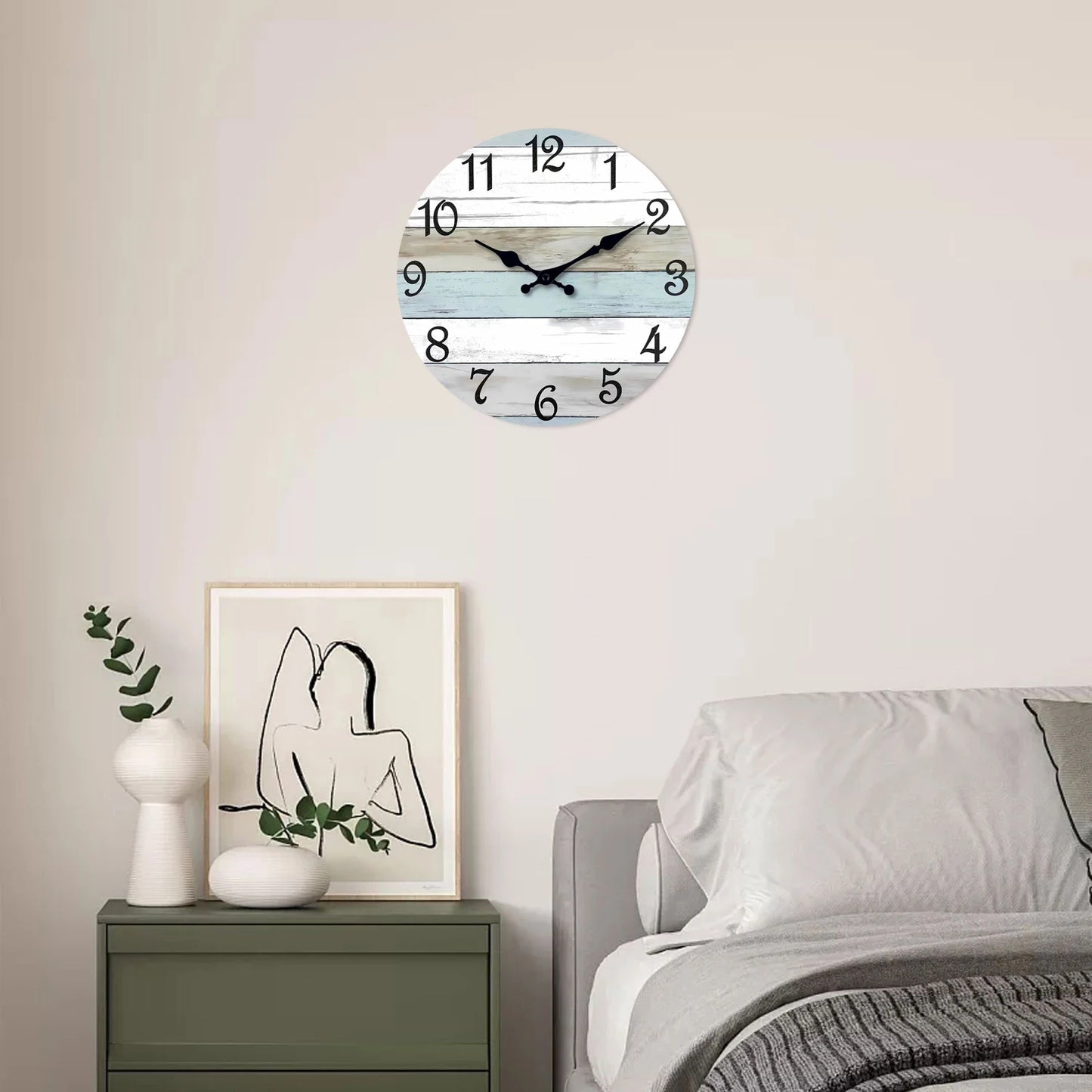 Orologio Da Parete Silenzioso In Legno 10 14 Pollici Motivo Naturale Per Soggiorno Letto Cucina Ufficio Regalo Ideale