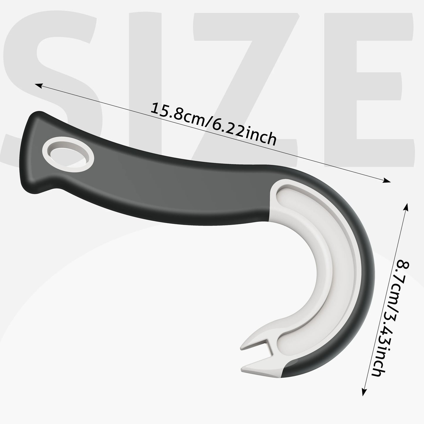 Apriscatole Easy Grip Con Gancio Presa Stabile Design Ergonomico In Plastica Resistente Per Uso Domestico E Ristorazione
