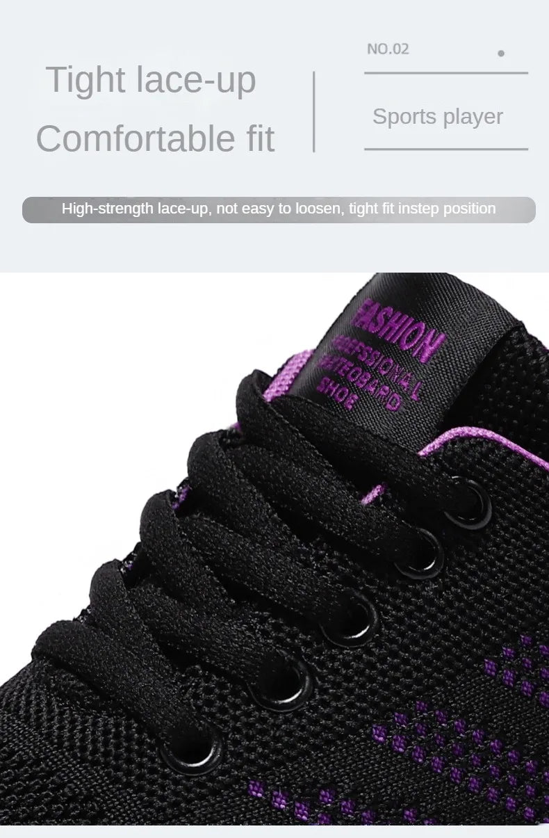 Scarpe da Ginnastica da Donna Traspiranti in Rete Monofacciale con Suola Morbida Ideali per Running e Allenamento