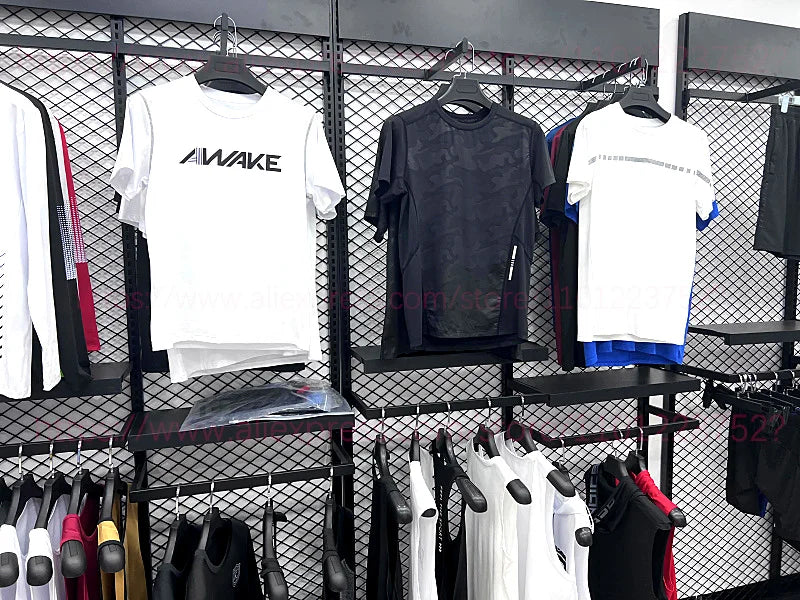 T-shirt da uomo slim a maniche lunghe T-shirt sportiva da palestra T-shirt da compressione fitness da corsa Maglia da calcio da jogging all'aperto attillata rapida