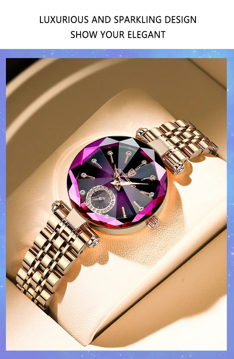 Orologio Da Donna Di Lusso POEDAGAR Impermeabile Al Quarzo Casuale Elegante Con Scatola Inclusa